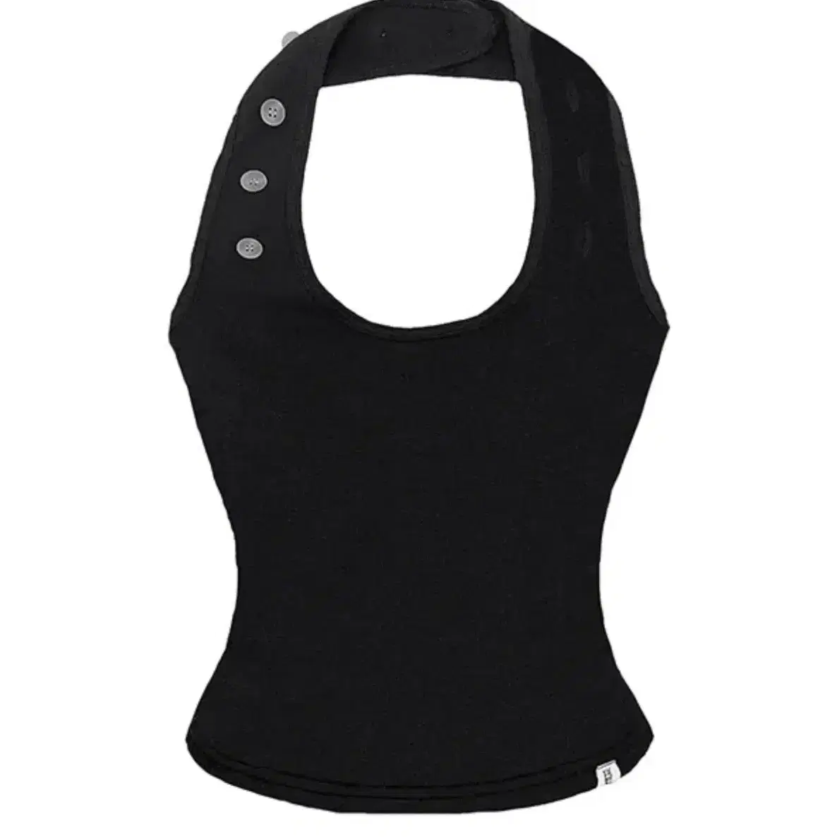 베르테라(벨리아르) button neck halter sleeveless