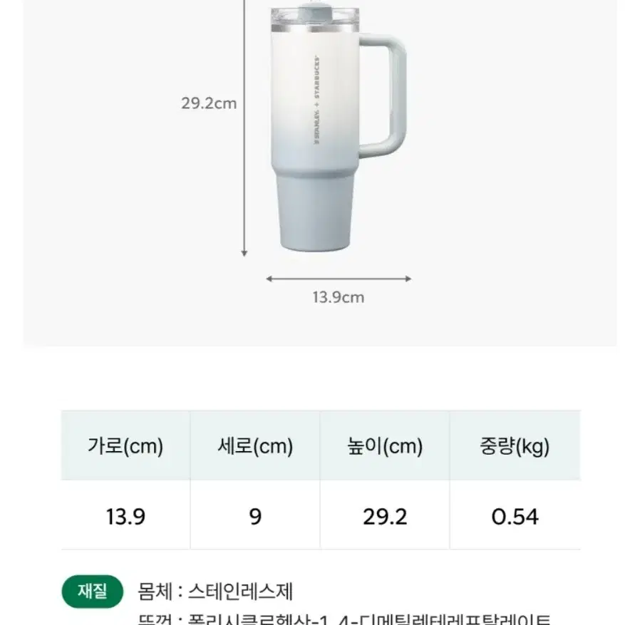 스타벅스 홀리데이 스탠리 켄처텀블러 1개 새것 교환환불불가