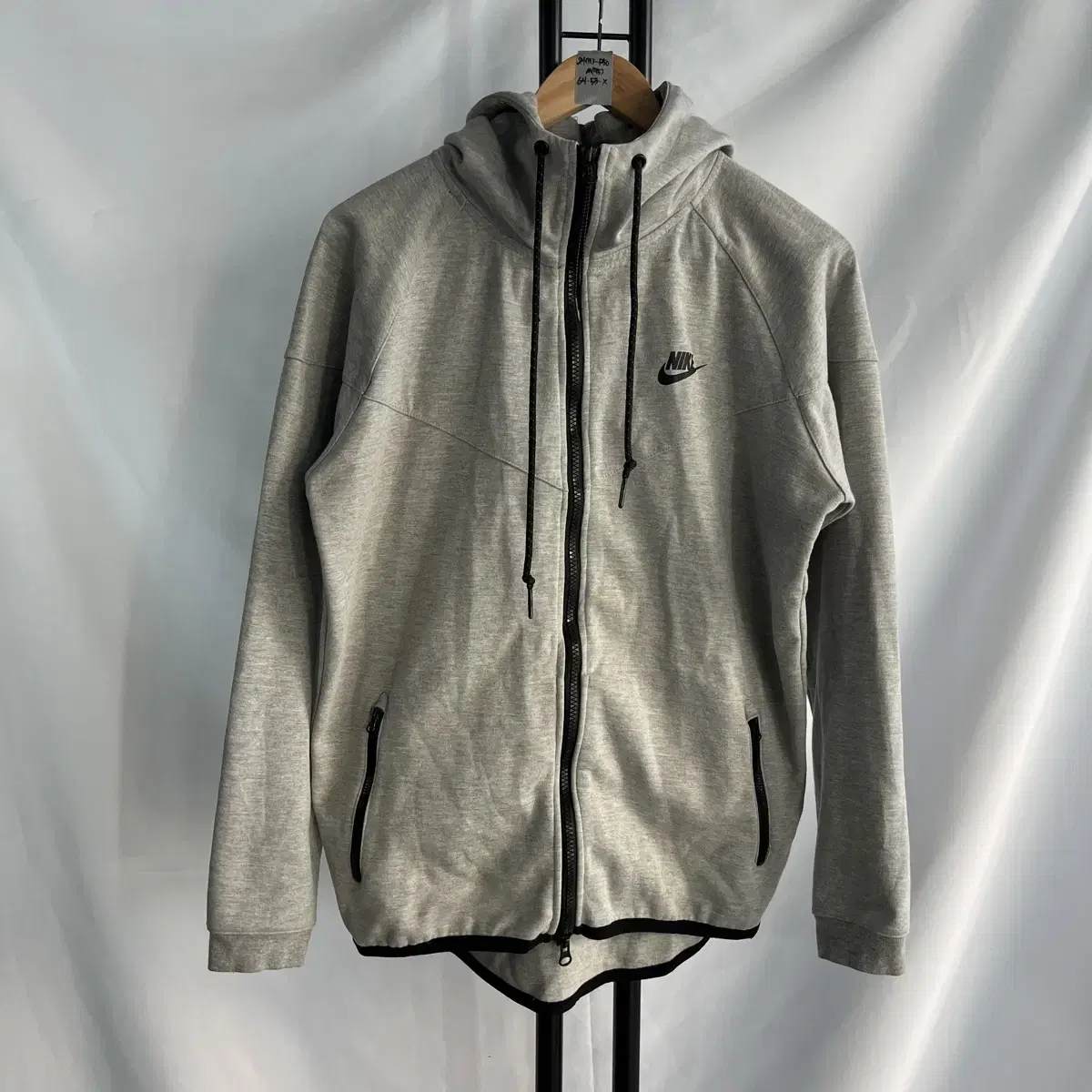 [Authentic/L] Nike Techpack Grey Hoodie Zip Up