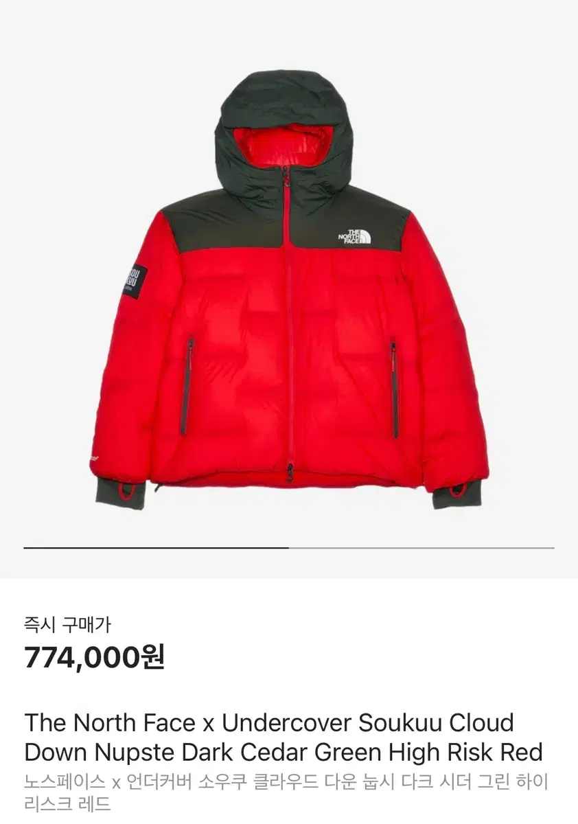 (NEW)Undercover The North Face Cloud Down Laysey