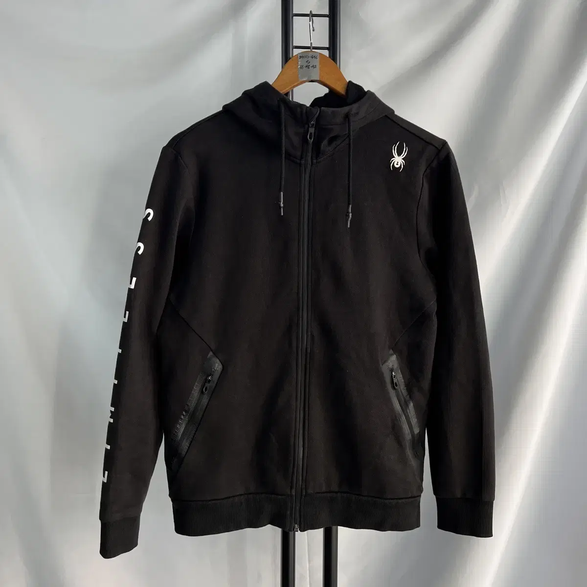 [Genuine S] Spider Black Hooded Zip Up