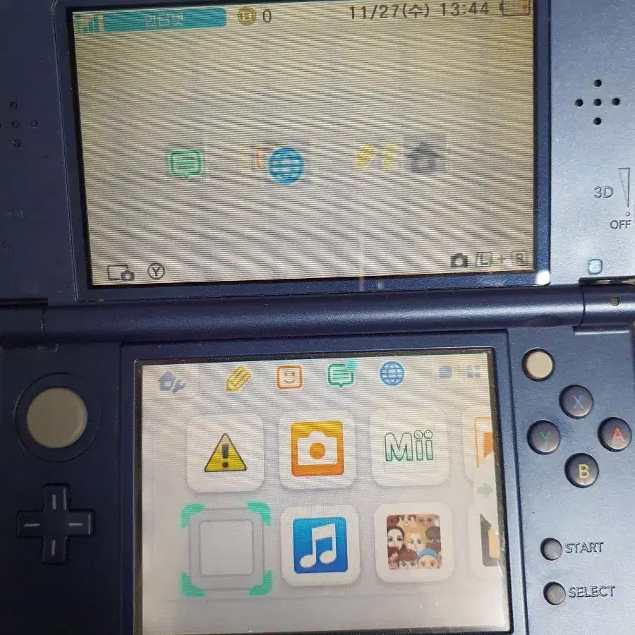 new 닌텐도 3ds xl 블루색상 팔아요