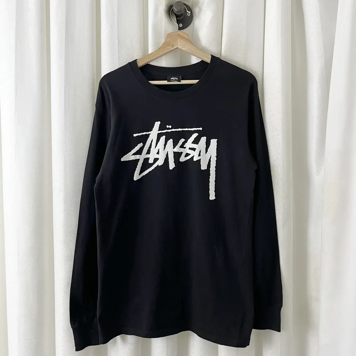 Stussy Black Big Logo Long Sleeve