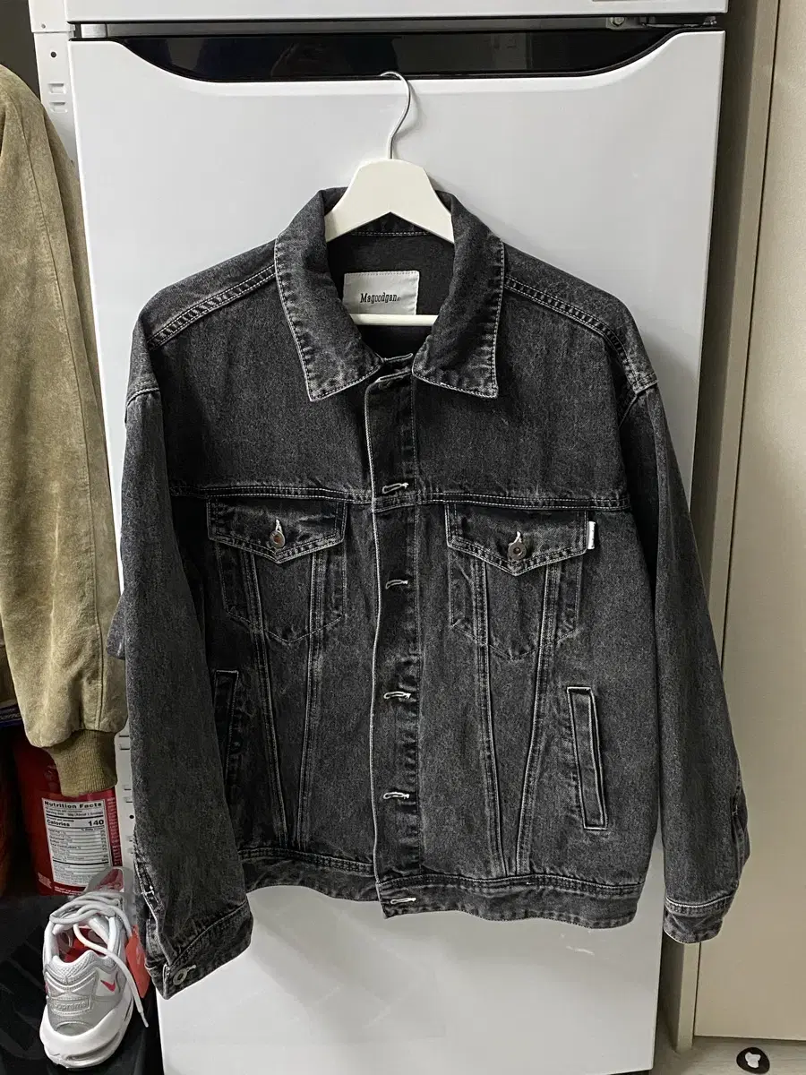 McWoodgun Overfit Denim Trucker Jacket, size L