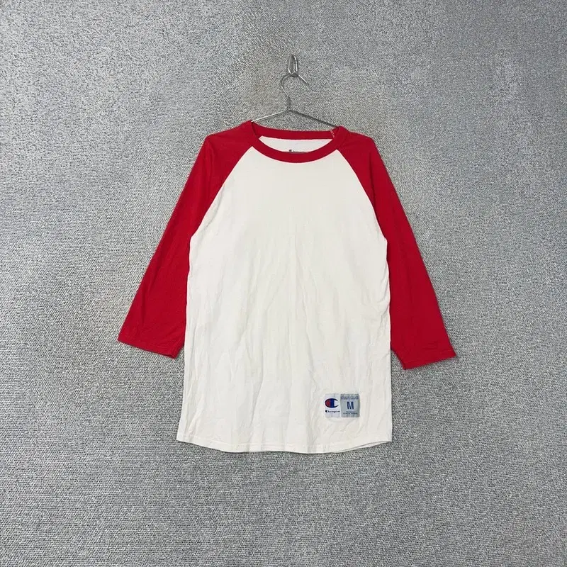 Champion White Red Nagrang Casual Long Sleeve Tee M