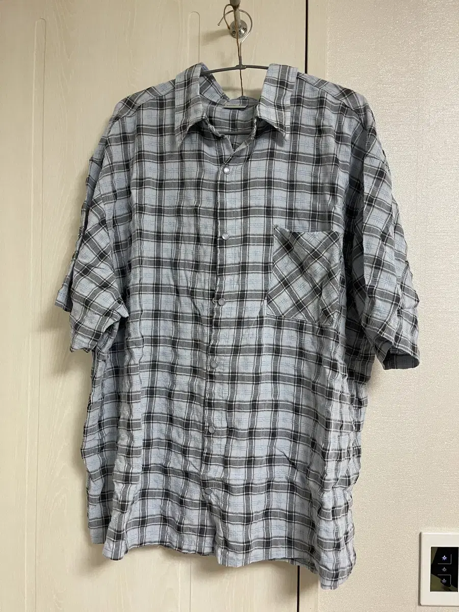 Ezkaton Short-Sleeved Check Shirt 2XL