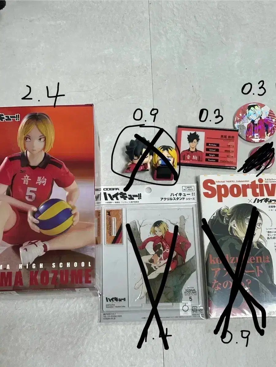 Haikyuu Nekoma Kenma Kuroo Goods for Sale Figures acrylic Badge Sportiva