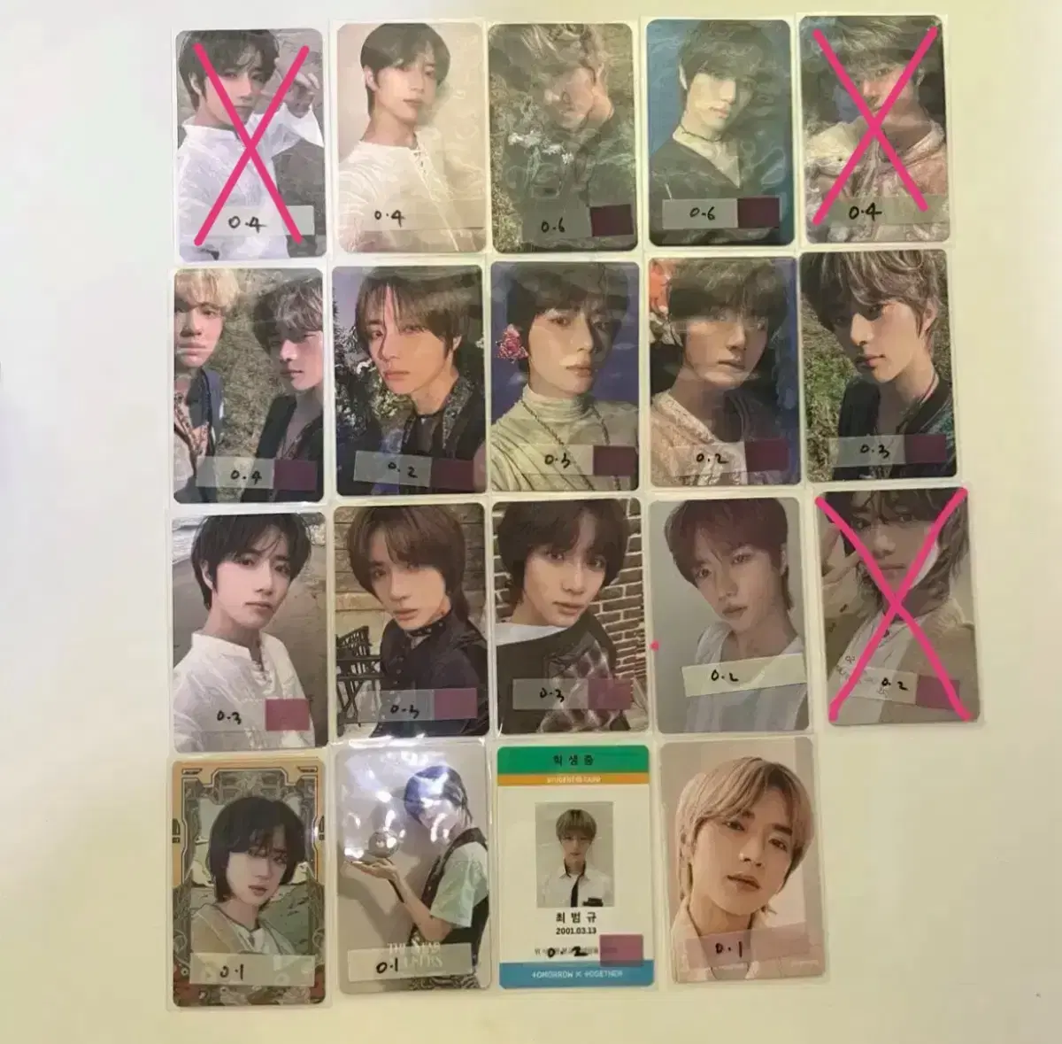 disposition)tuvatu beomgyu photocard sell prefontationweverse m2u sapaste ld gravity