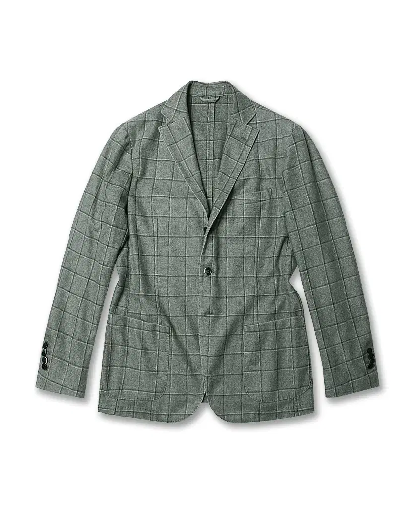 L.B.M 1911 [L.B.M 1911] Italian Green Check Sports Jacket