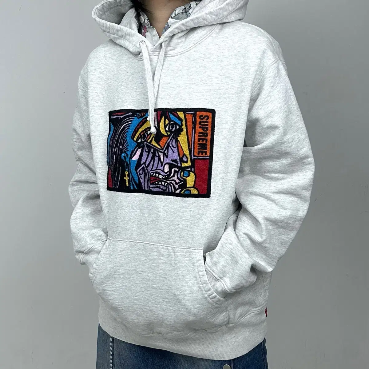 (FREE SHIPPING) Supreme Supreme Picasso Whipped Heavyweight Hoodie