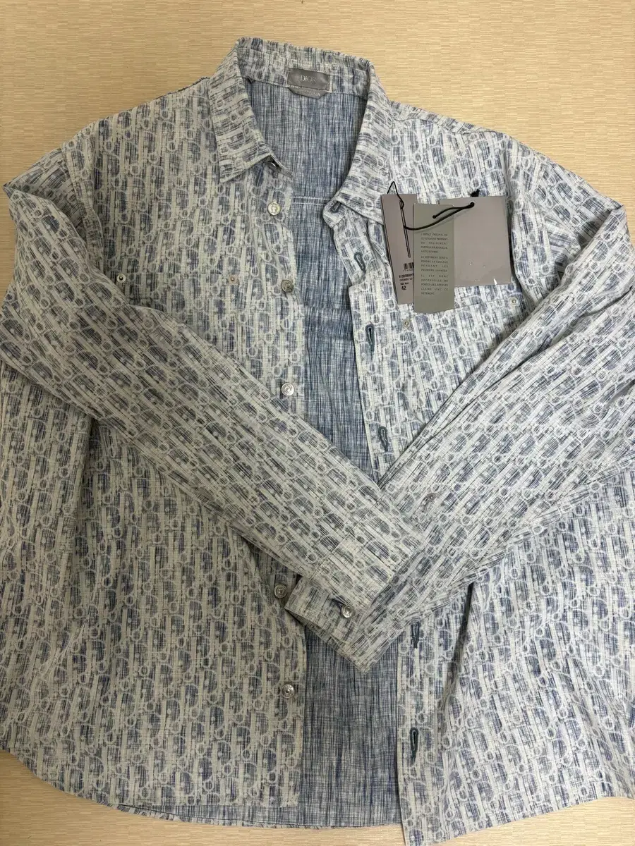 [42,New condition] Dior Kasuri Denim Shirt Jacket