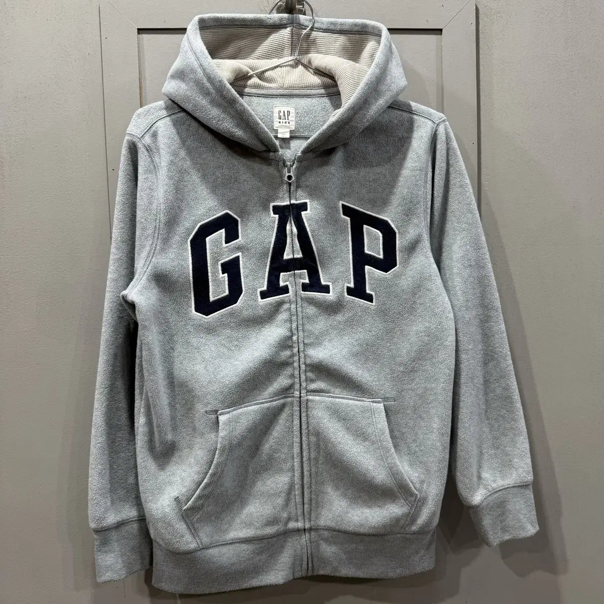 2XL (XS) GAP 갭 키즈 플리스 기모 후드 집업