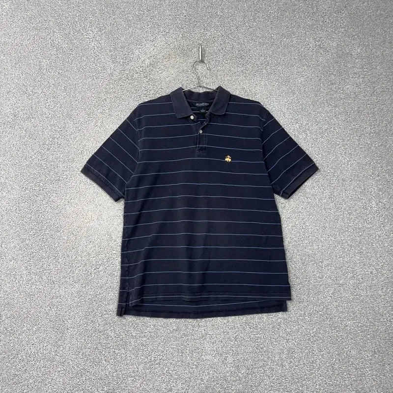 Brooks Brothers Striped Logo Short Sleeve Karati M