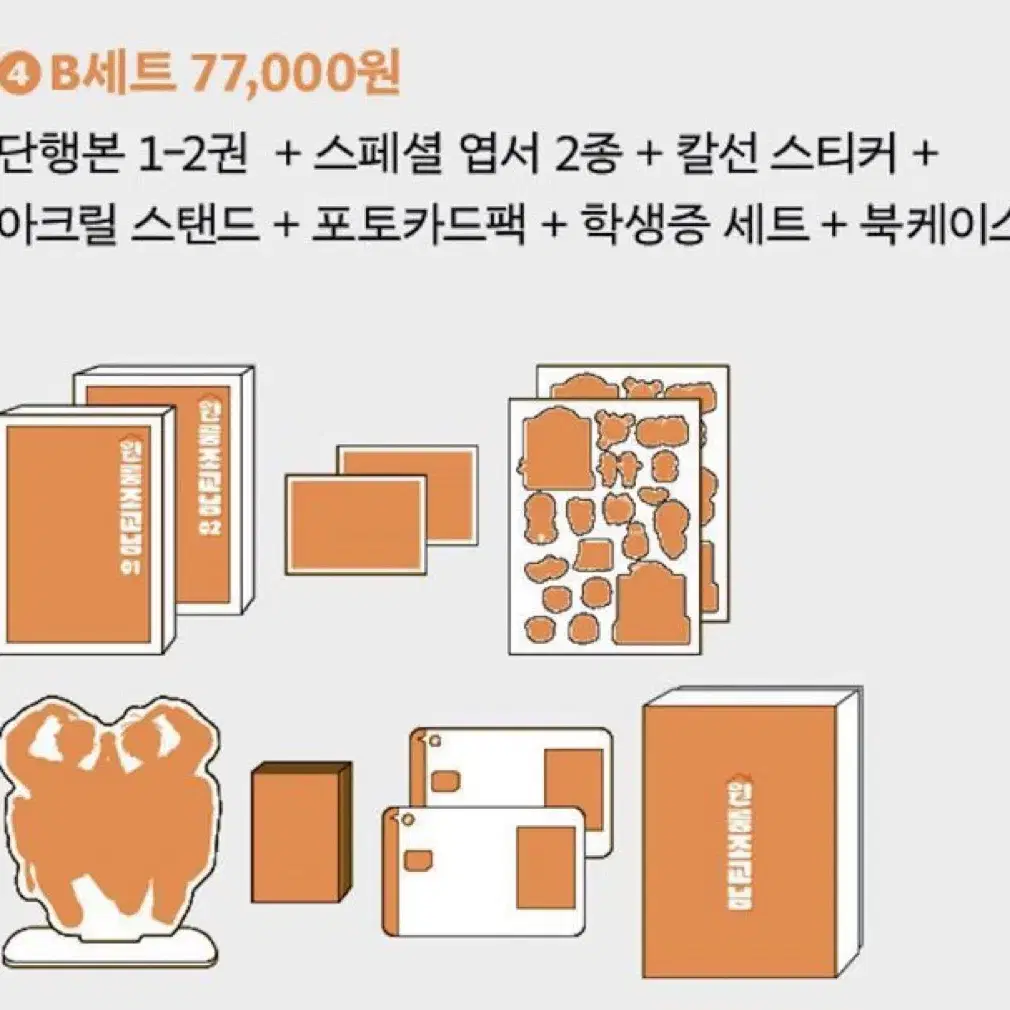 구함// 원룸 조교님 텀블벅 b세트 풀구성 구합니다!!