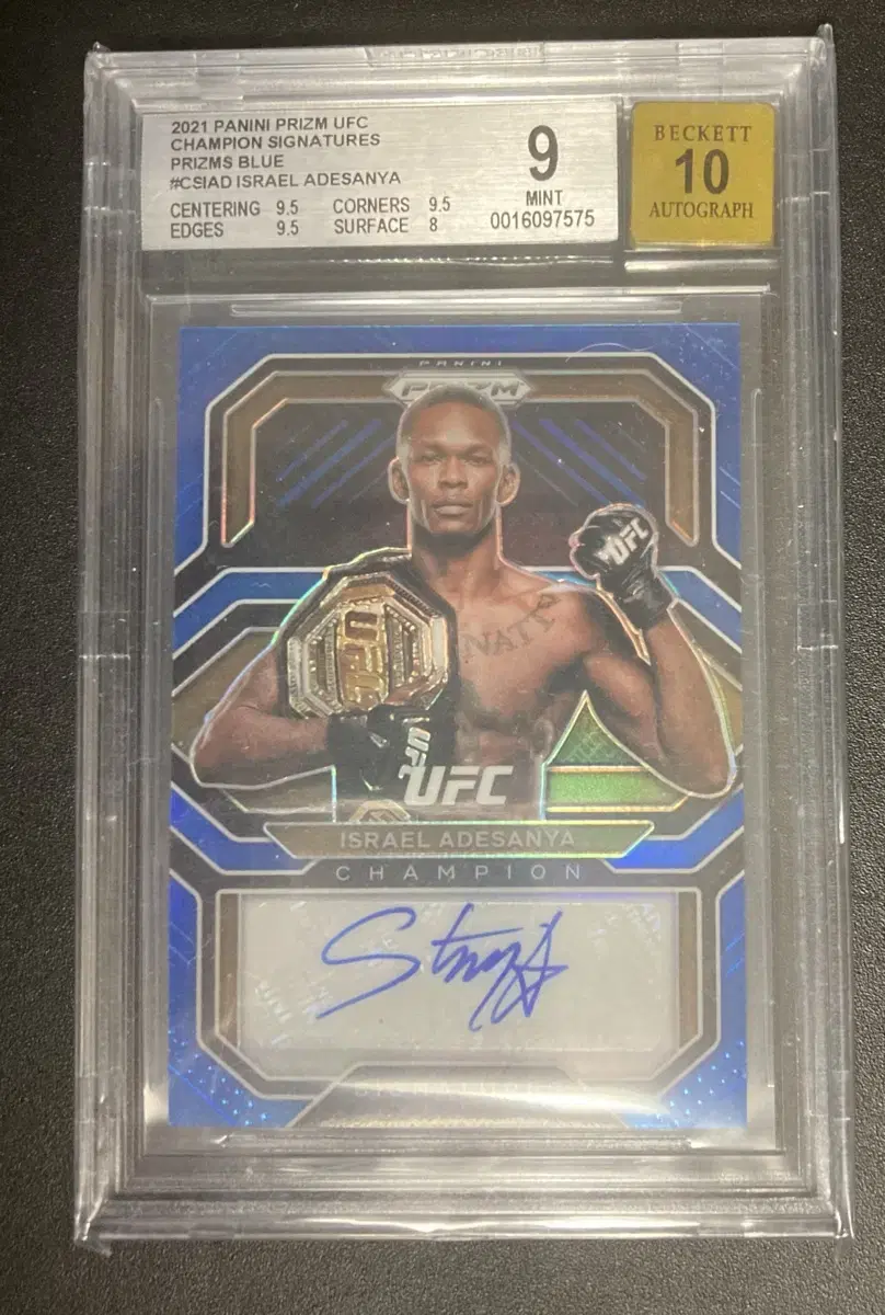 Ufc kard adesanya 35han auto