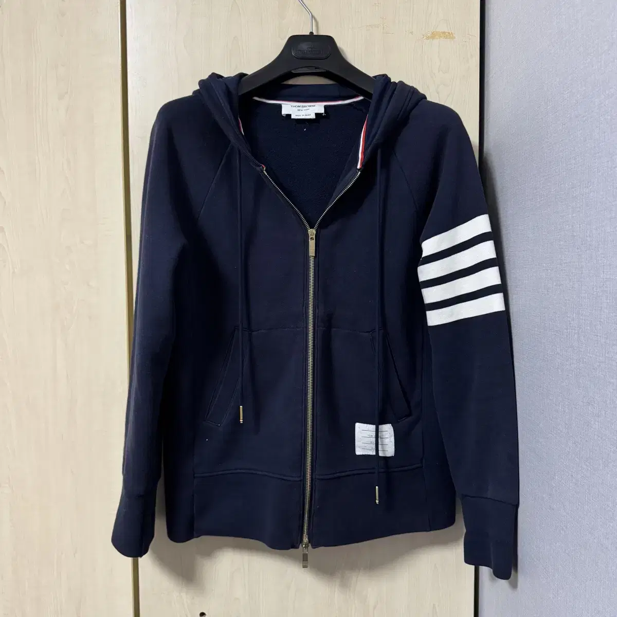 Thom Browne Diagonal Armband Hooded Zip-Up Department Store Edition