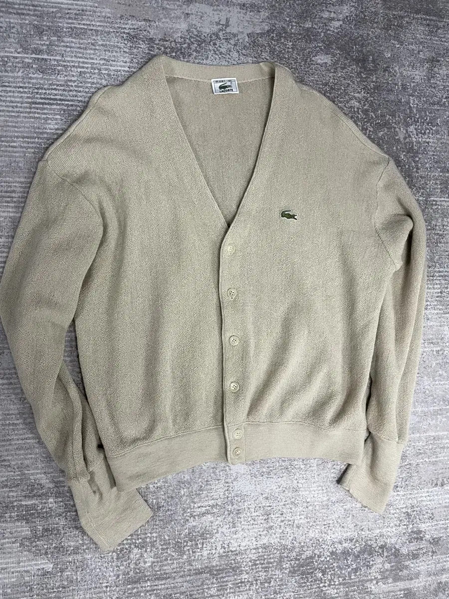 90s vintage LACOSTE wool cardigan