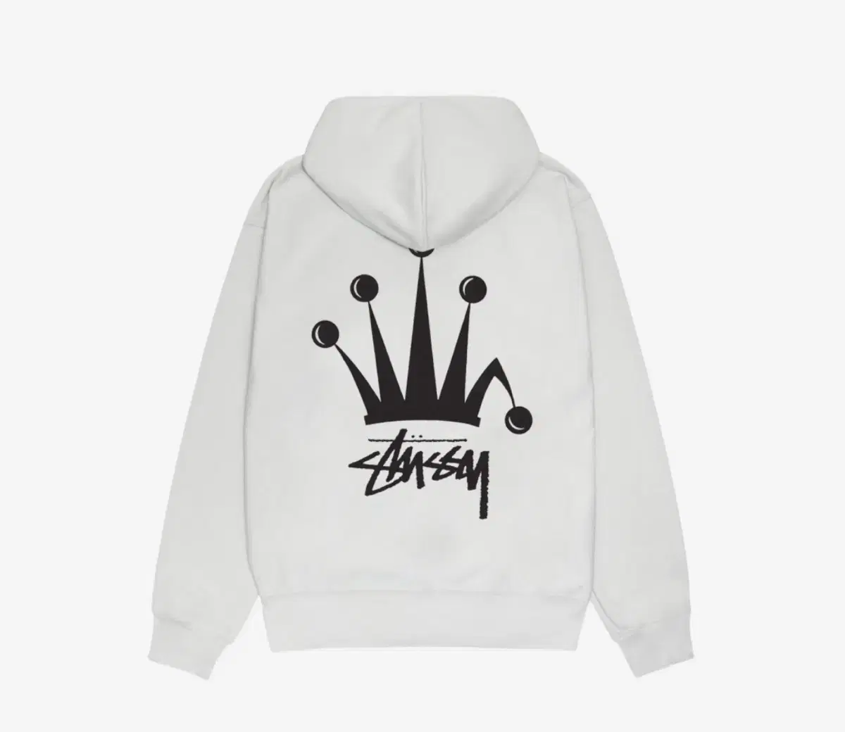 Stussy Regal Crown Hooded Zip-Up Fog Size L