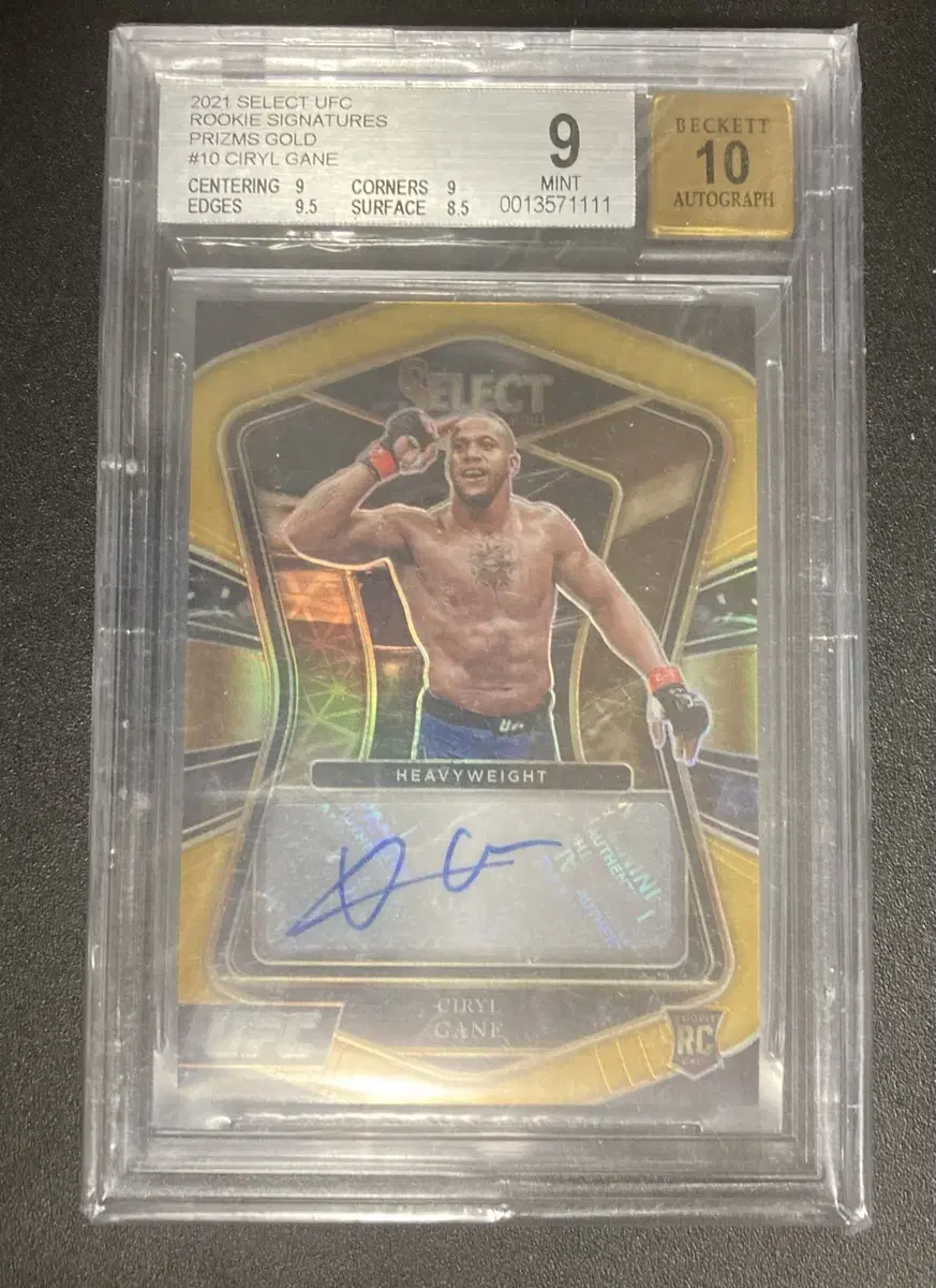 Ufc Cirilgane Auto Rookie Gold Card