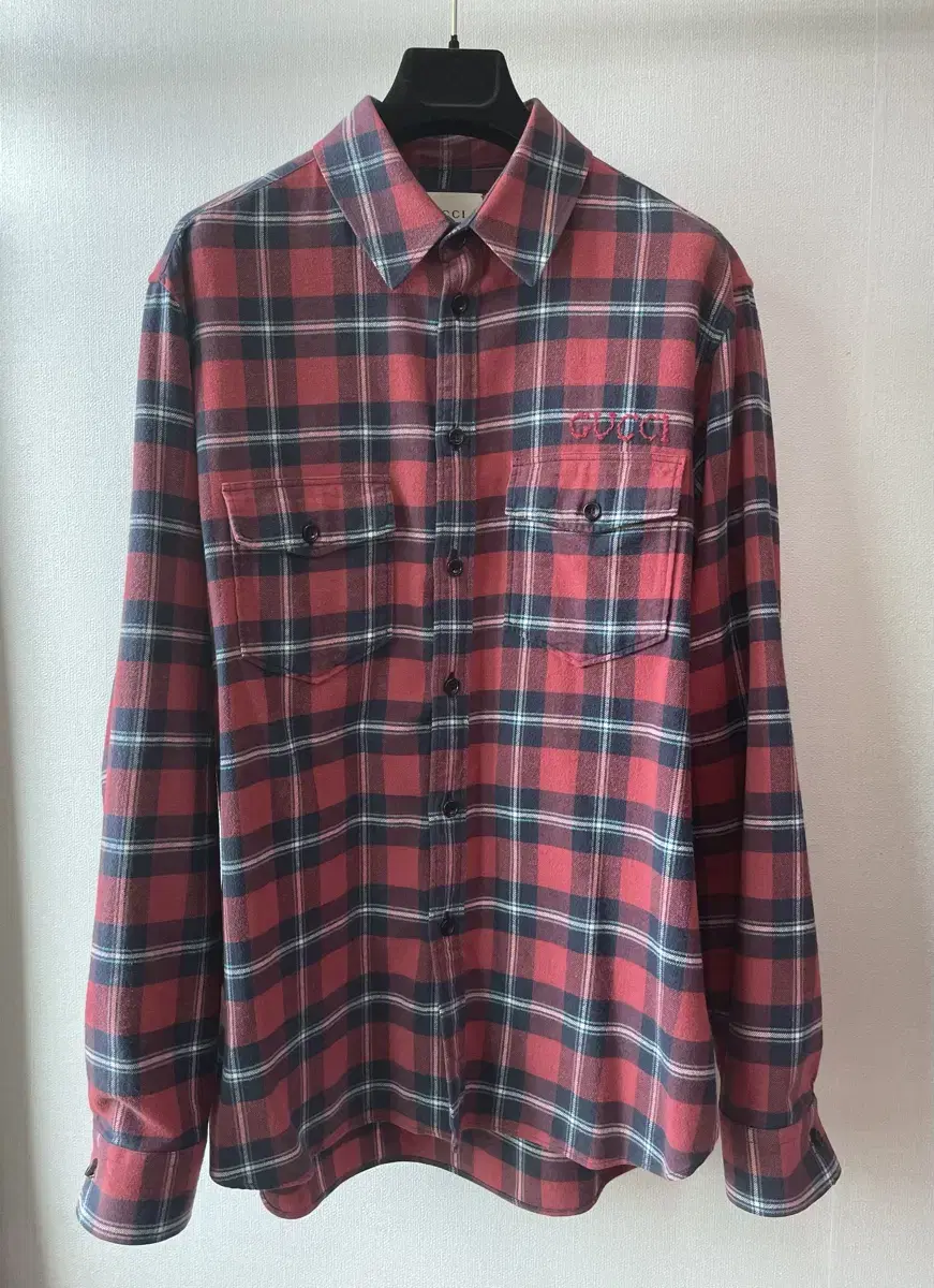 Genuine) Limited Gucci X Paramount FW Oversized Flannel Shirt