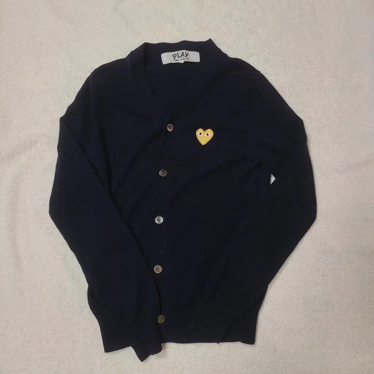 (S,한글택) Comme des Garçons Song Cardigan