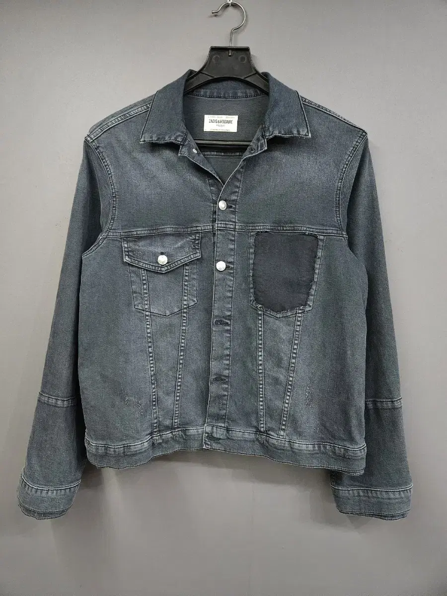 Jadik & Voltaire Charcoal Men's 105 Span Vintage Denim Jacket