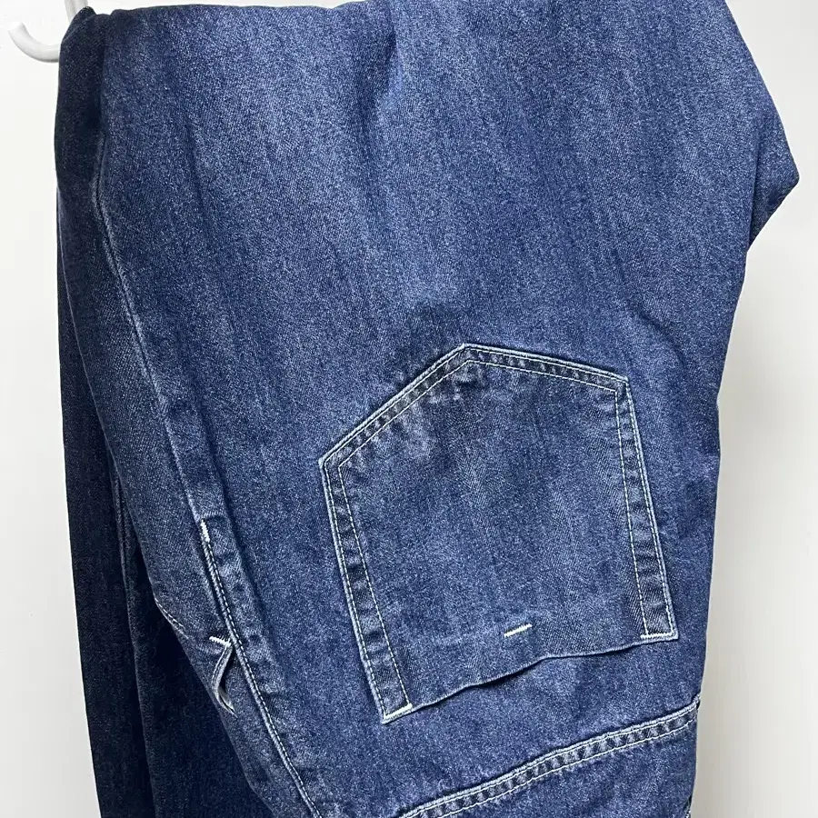 노운 pleated wide denim pants 블루 1