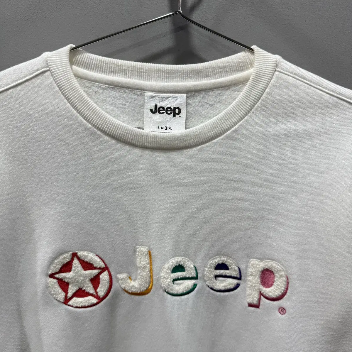 L W Jeep 지프 기모 맨투맨 티셔츠