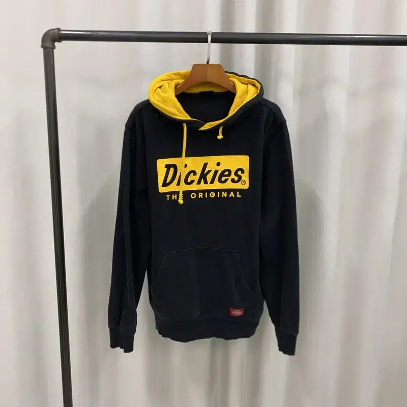 Dickies Black Yel Long Sleeve Big Logo Hoodie 100 A06905