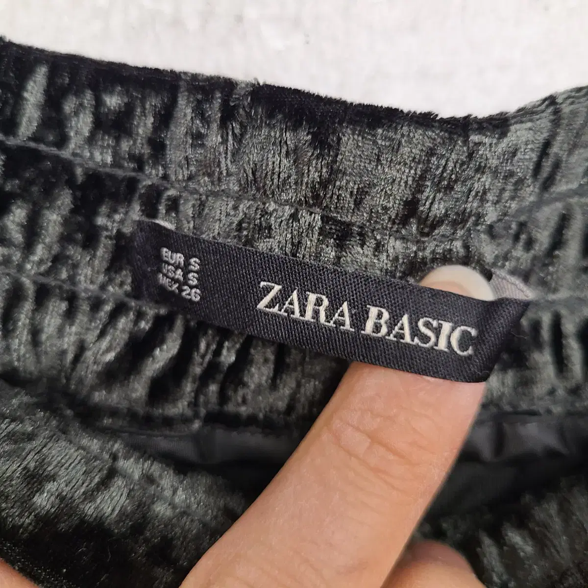 [여성66 size] ZARA 스웨이드 트레이닝 밴딩 조거 바지