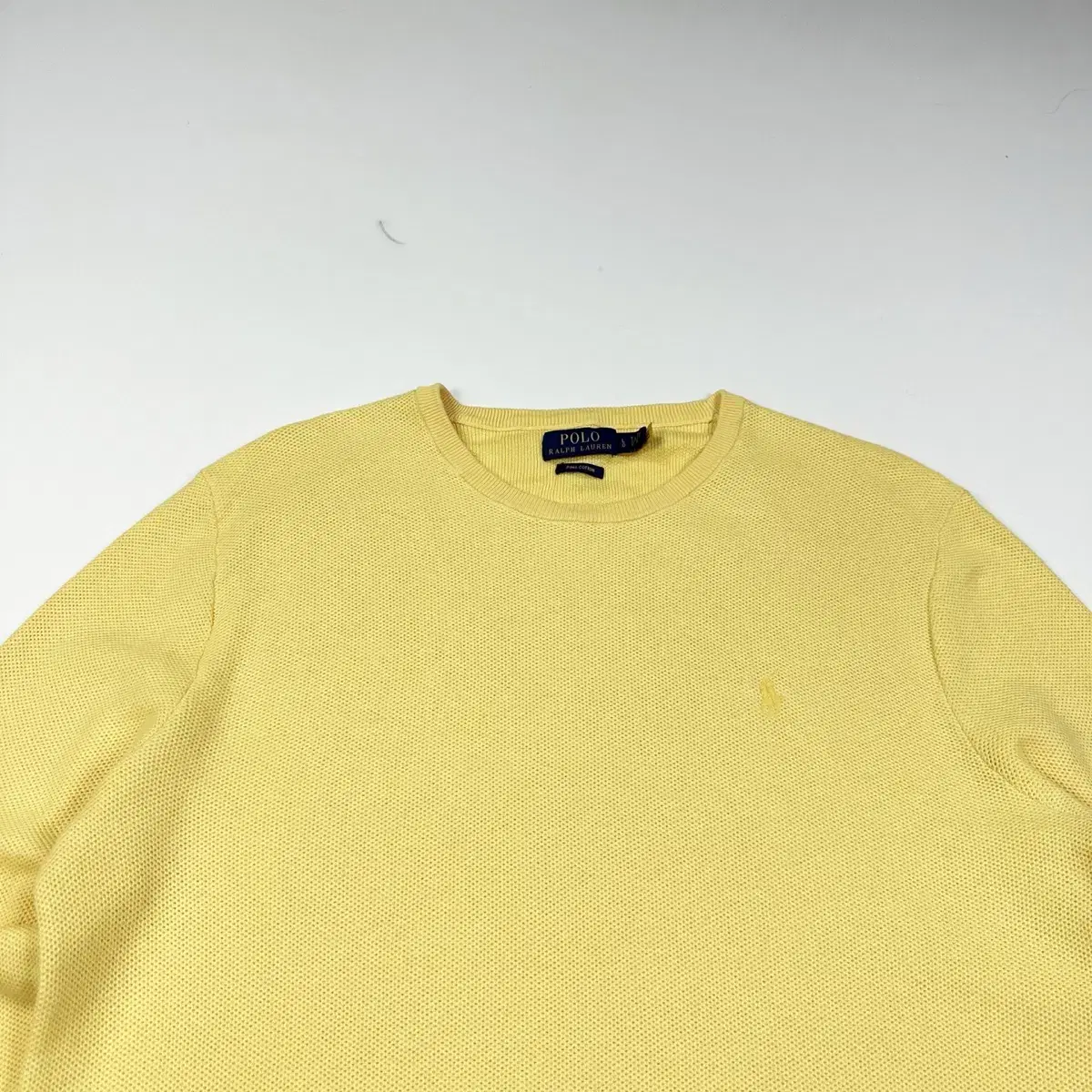 Polo Ralph Lauren Pony Pima Cotton Yellow Knit (L)