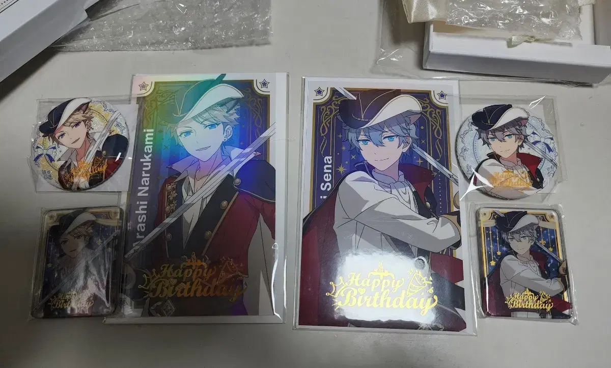 Angsta Meteorite Chiaki Knights Sena Arashi Birthday Goods postcard Canbadge Korota