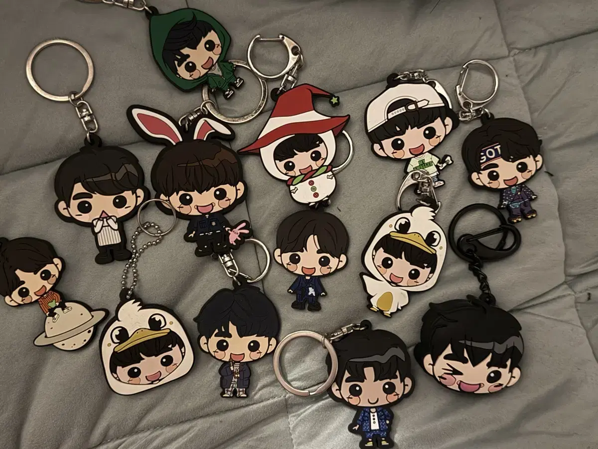 GOT7 jinyoung Full set of Japanese rubber keyrings