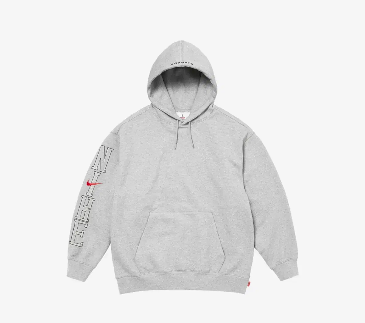 Supreme x Nike Hooded Sweatshirt Heather Grey XL