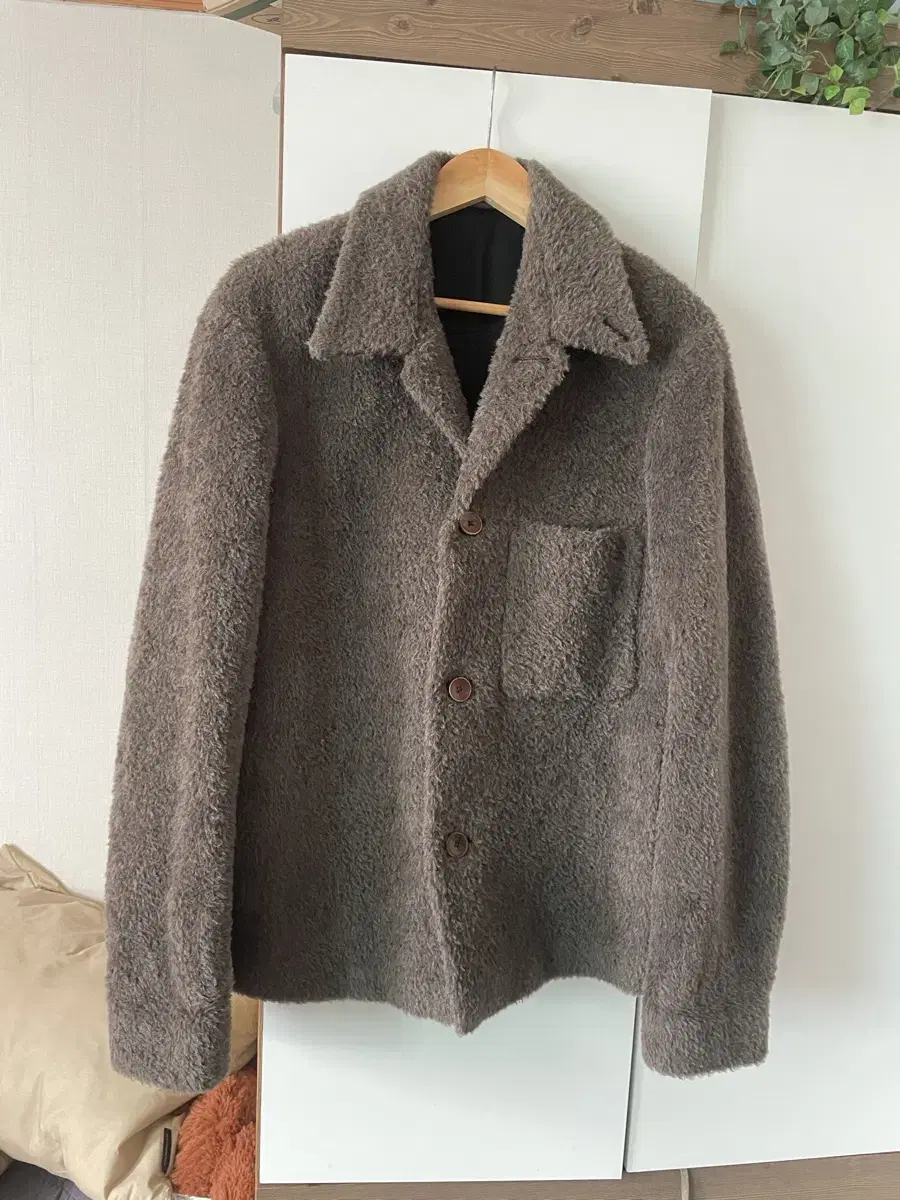 19FW Lemaire Alpaca Fur Jacket 46