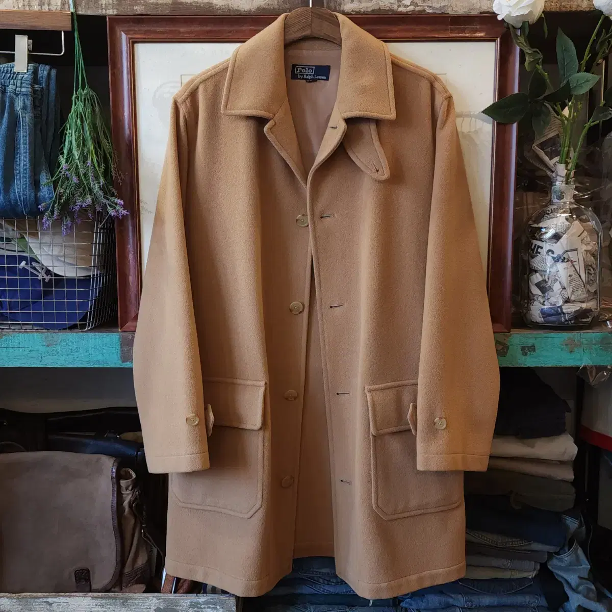 90s Polo Ralph Lauren Wool Single Coat