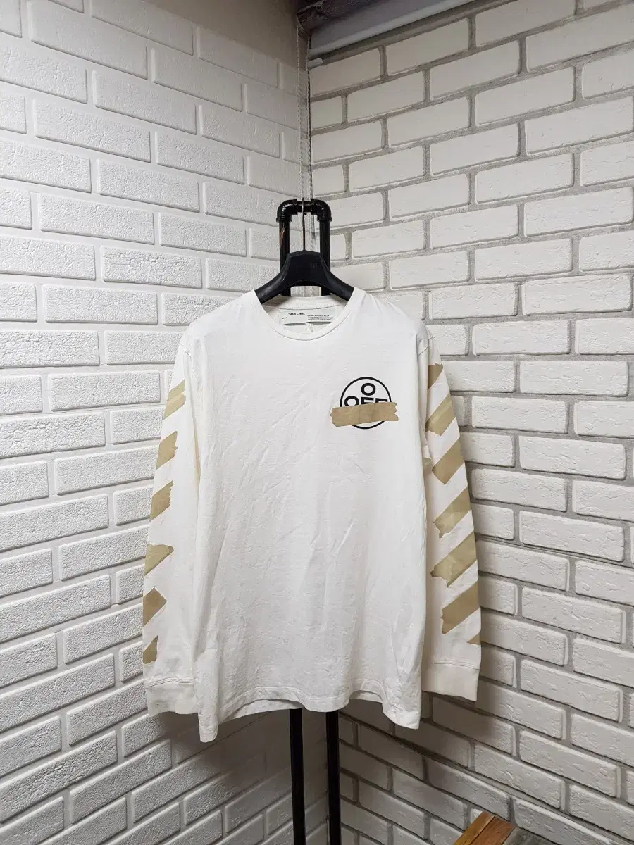 [XL/105/Genuine] Off-White Taping Long Sleeve