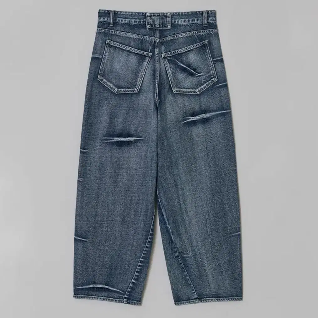 메종미네드) PINCH WIND DENIM PANTS BLUE