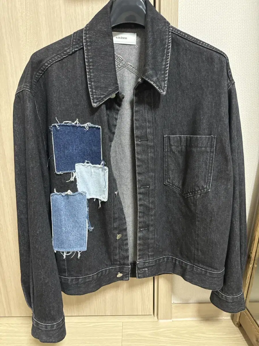 Waviness Denim Patch Tucker Jacket Size 1