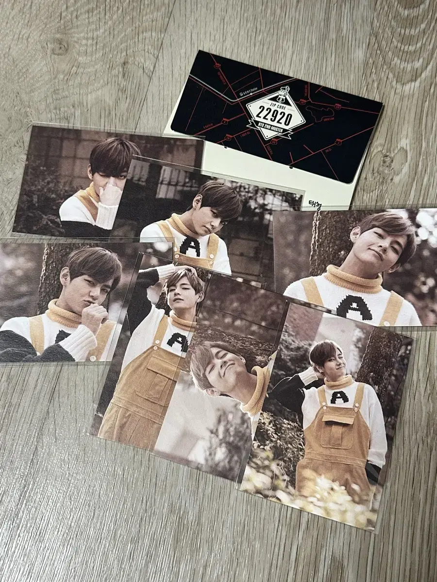 Bangtan 2 Muster Muster Taehyung Mini Photocard de Ball Wts.