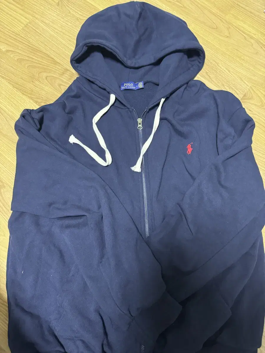 Polo Hooded Zip Up L