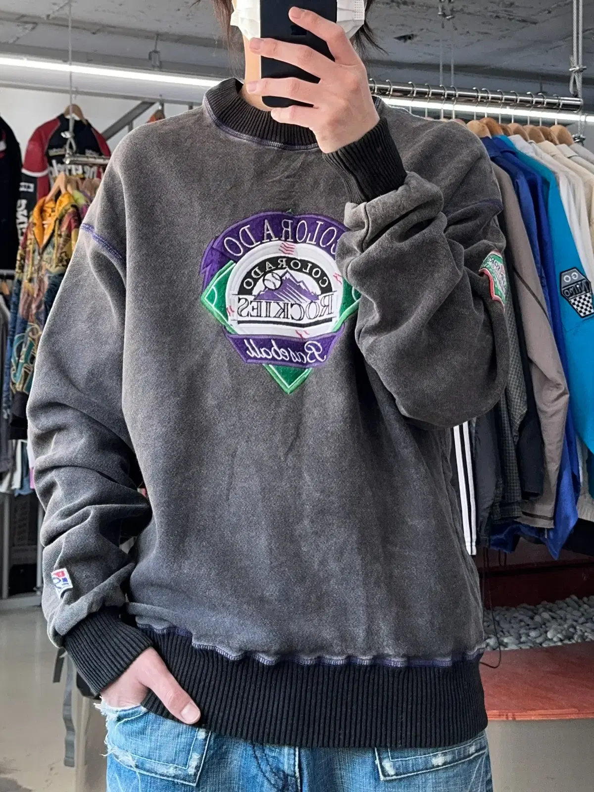 The Game 8 - 90's U.S.A Colorado Rockies Baseball Sweatshirt