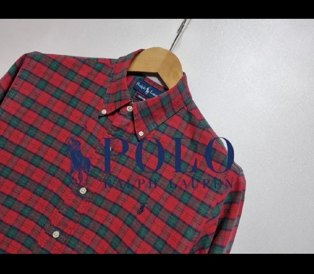 Men's M Rare Vintage Polo Ralph Lauren Polo Tartan Long Sleeve Southern Shirt