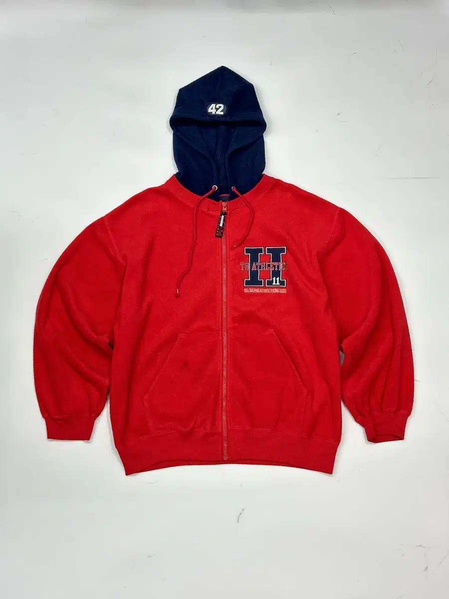 00s Tommy Hilfiger Fleece Hoodie Zip Up L