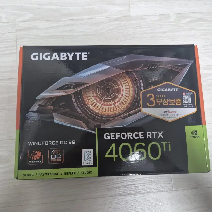 GIGABYTE RTX 4060 TI 8gb 미개봉