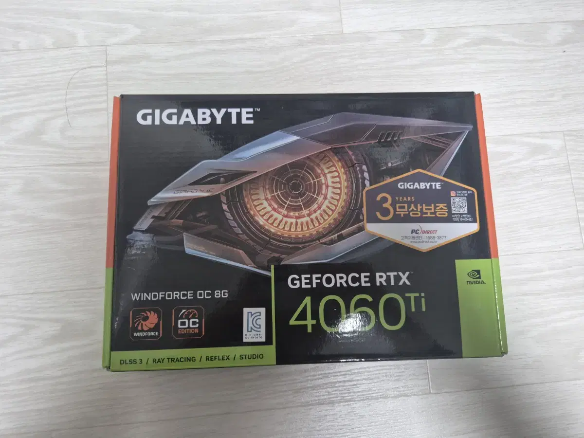 GIGABYTE RTX 4060 TI 8gb 미개봉