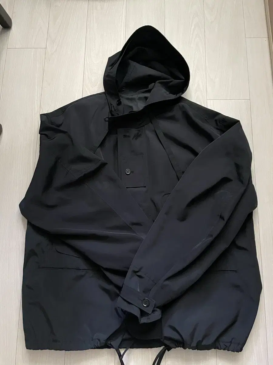 Polythene Lew Hooded Parka Dark Navy 3 sizes