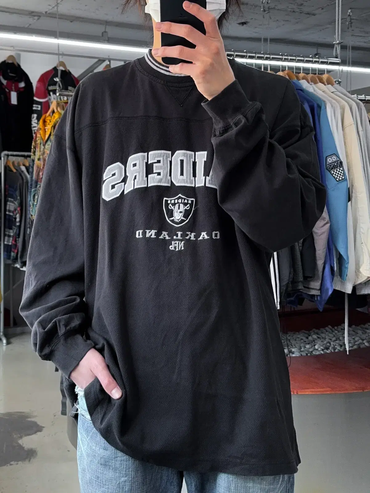 NFL Oakland Raiders Oversized Long Sleeve