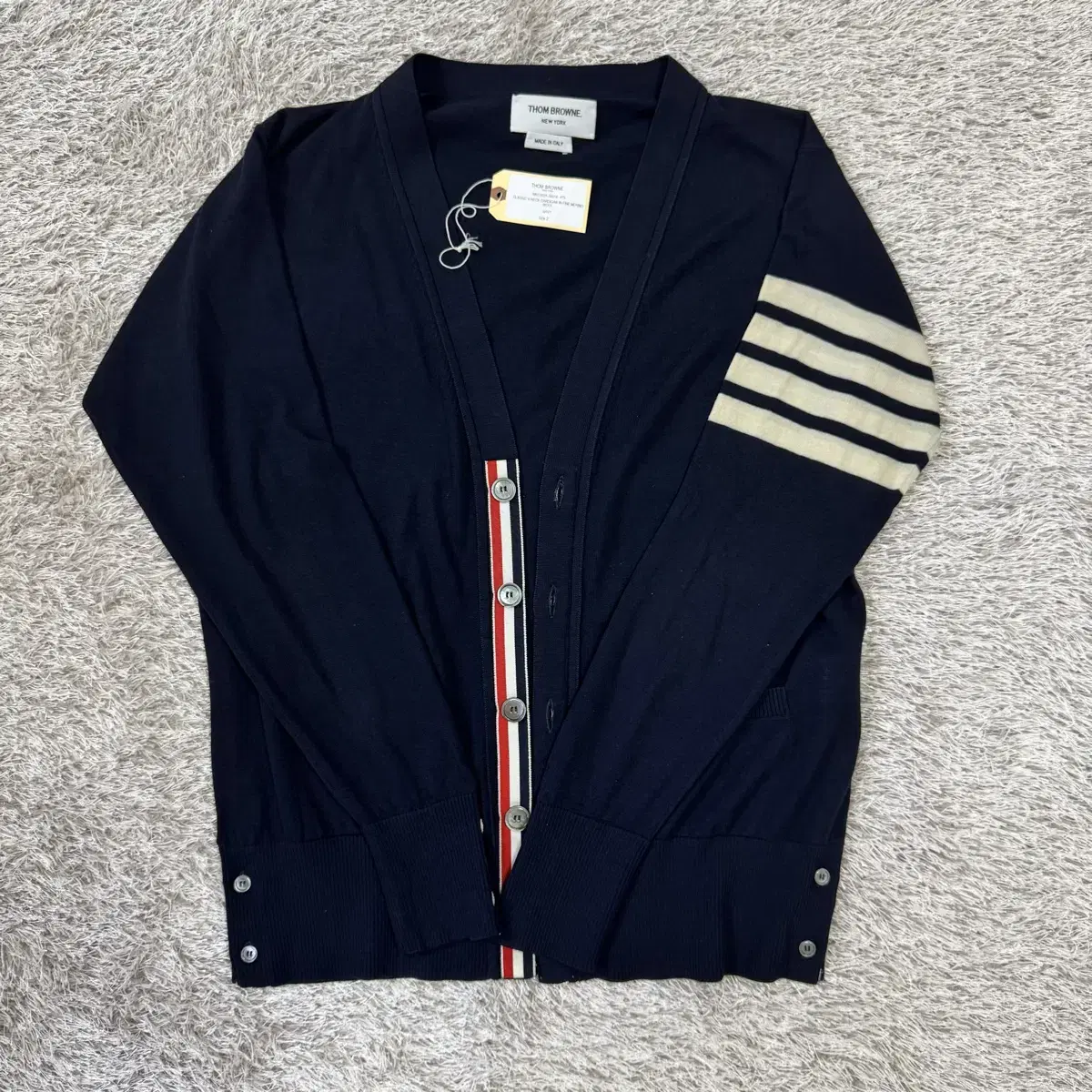 [2 size] Thom Browne Merino Wool Cardigan