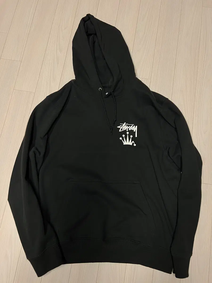 [L] Stussy Stock Crown Hoodie Black